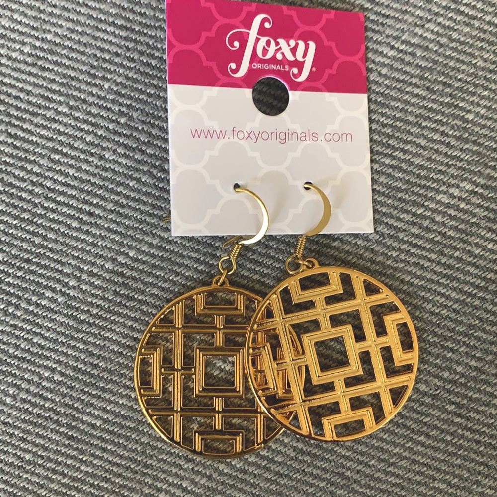 Gold earrings